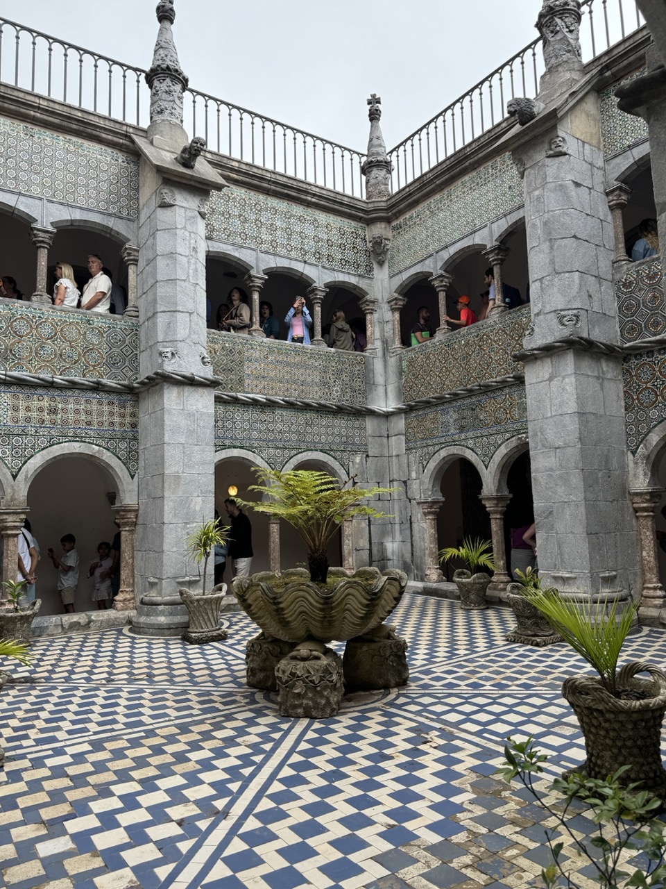 Tiled courtyard