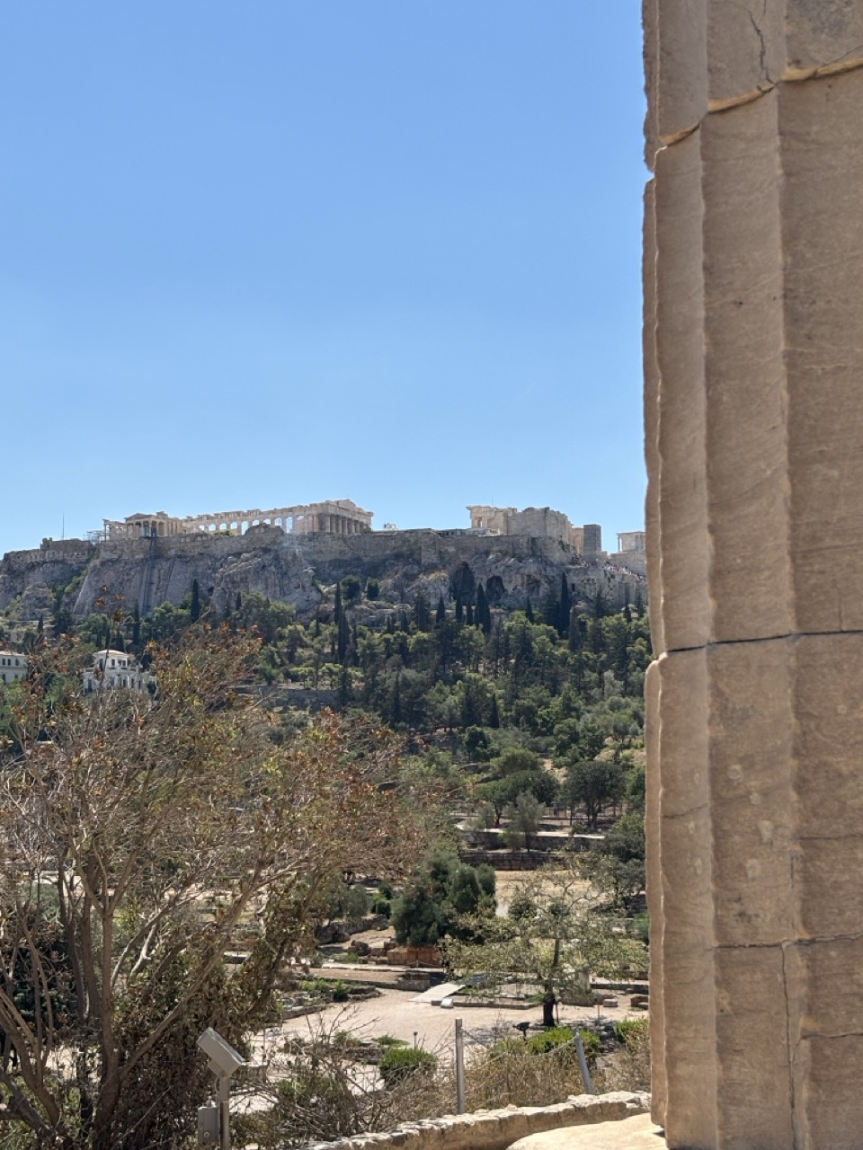 Acropolis in the distance