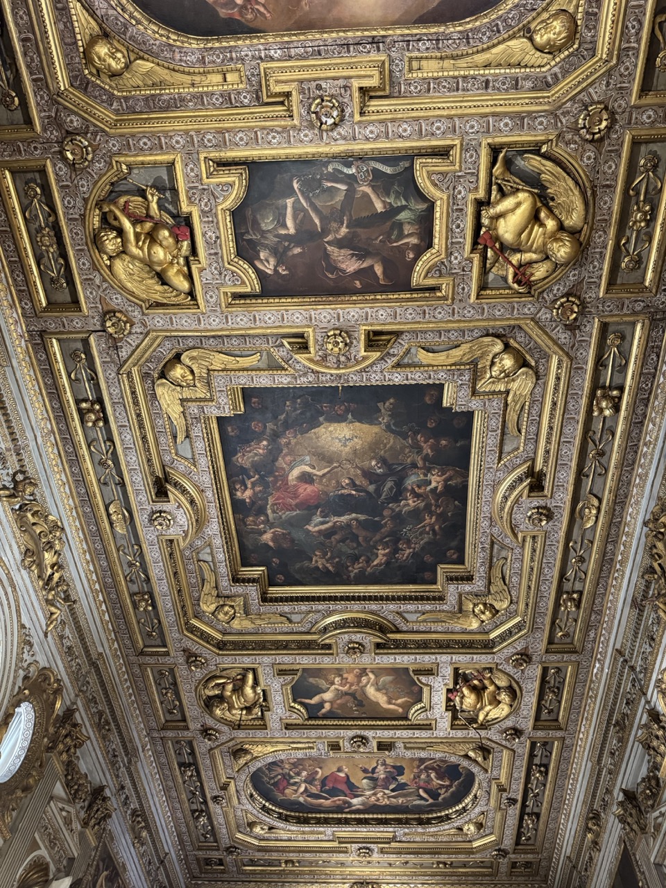 Even the ceilings are fancy