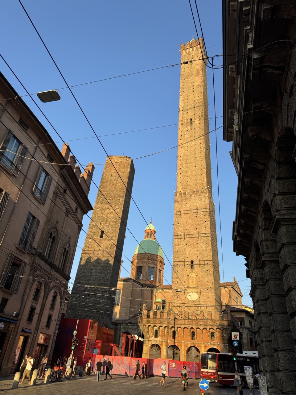 Garisenda and Asinelli -- Bologna's two towers