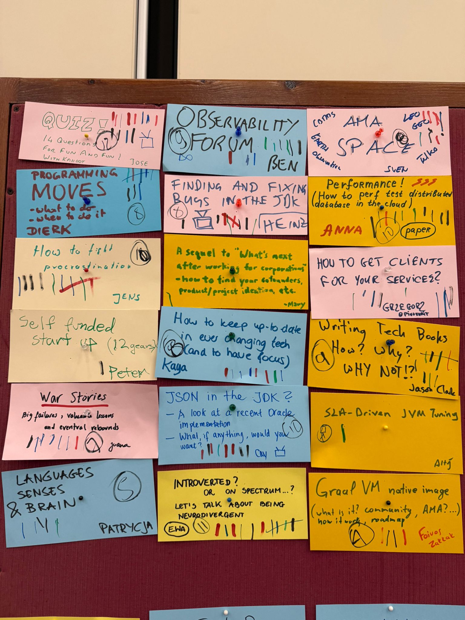 Unconference planning