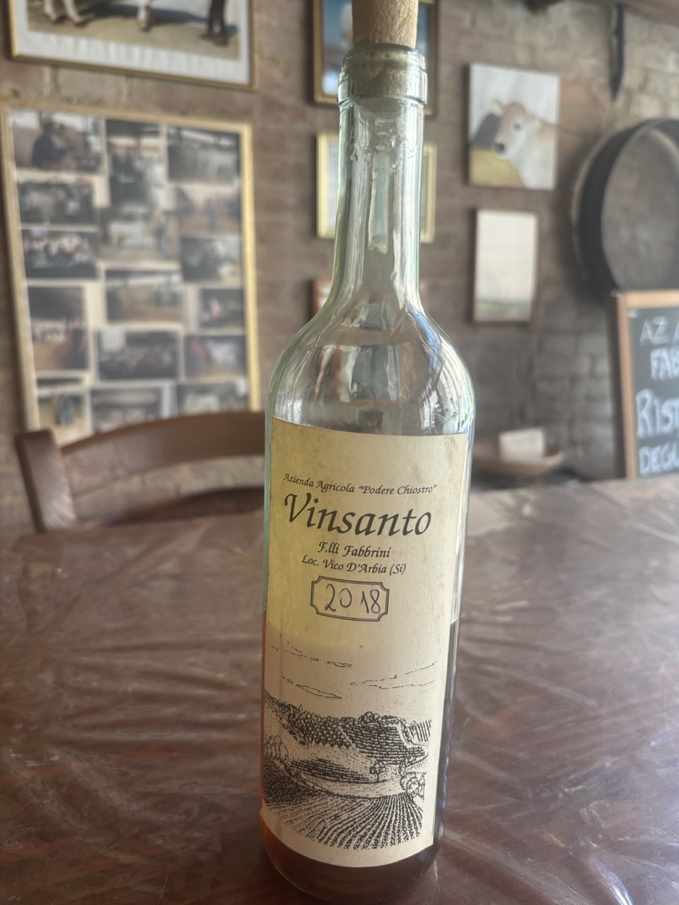 Homemade after meal wine