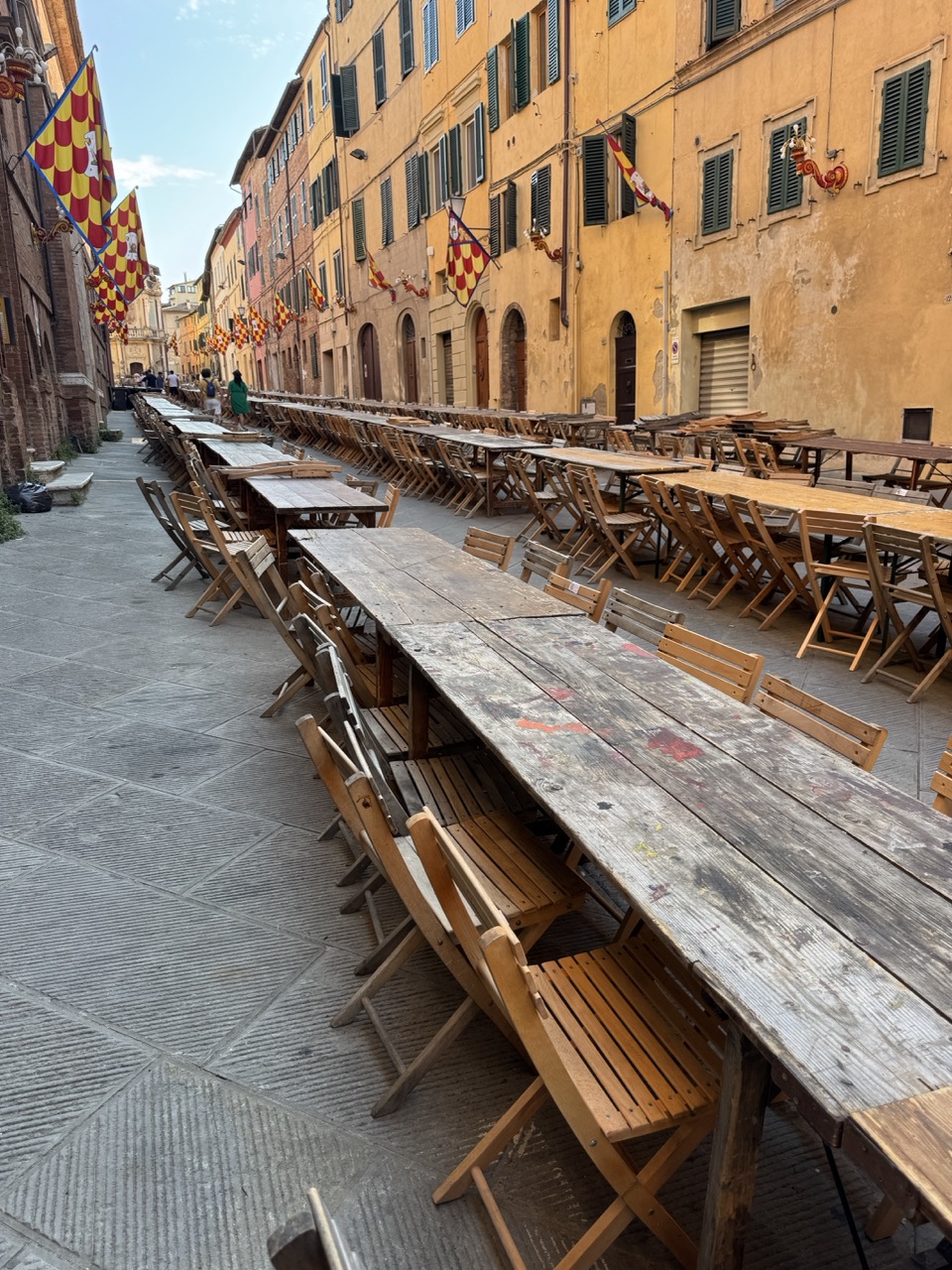 Tables ready to party