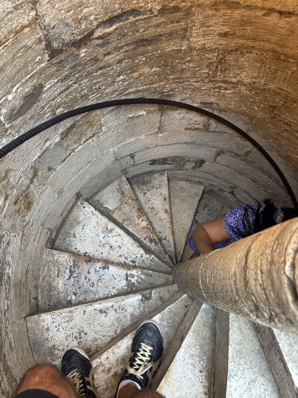 The climb back down from the panorama
