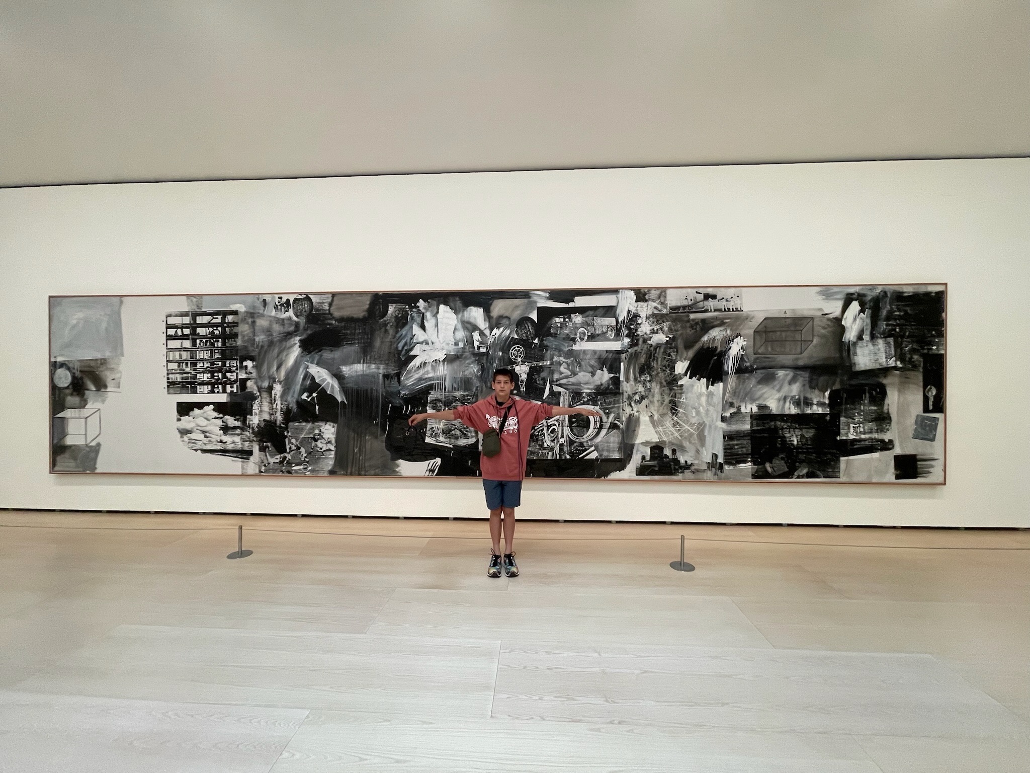 Asher with one of the works he enjoyed