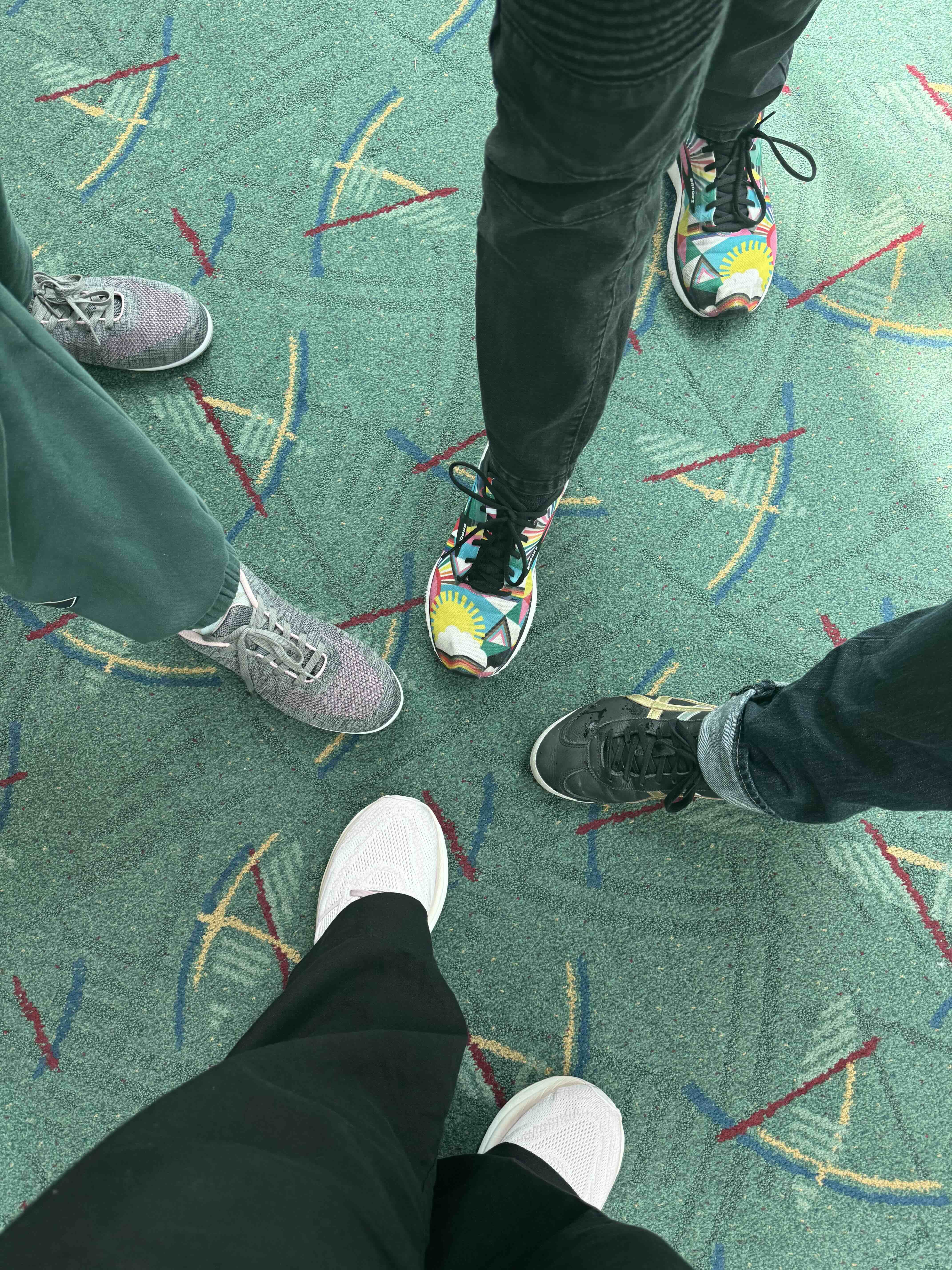 Obligatory shoe picture at PDX