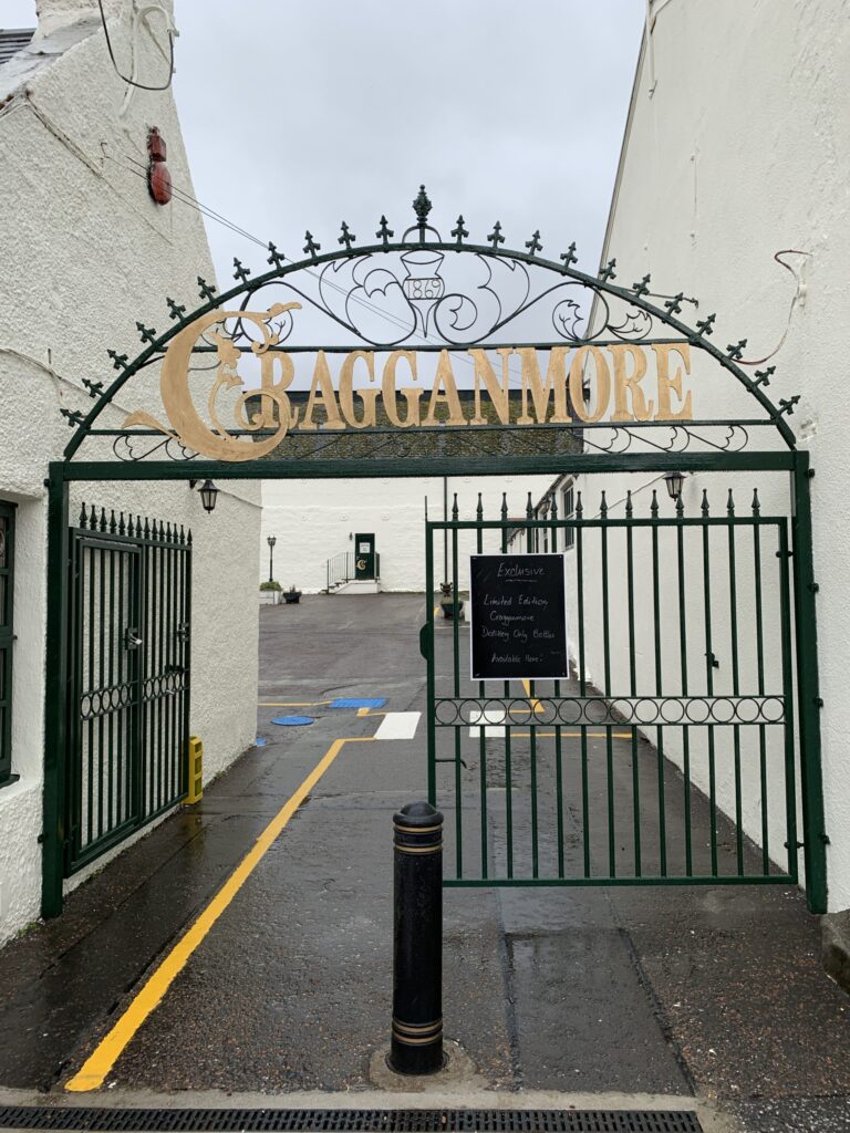 Entry to the Cragganmore Distillery