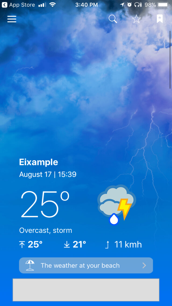 Weather report
